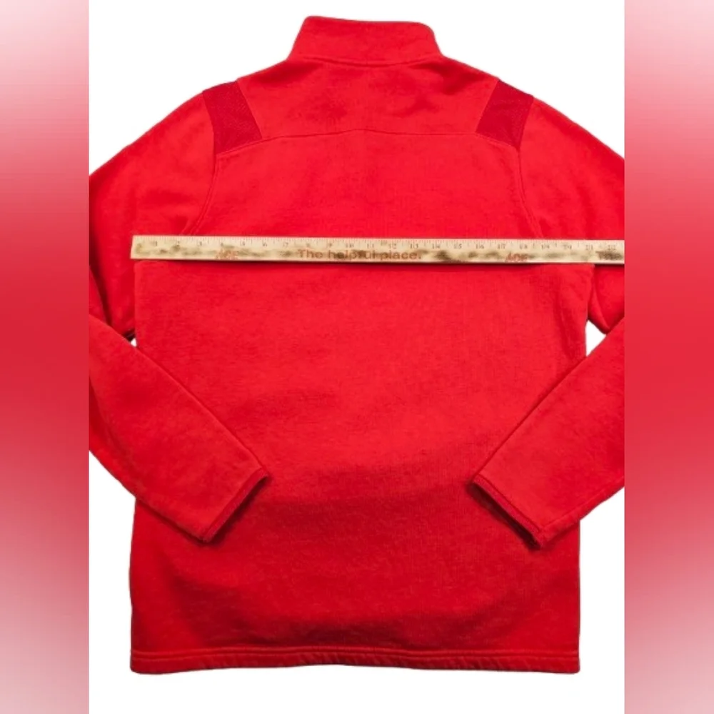 Under Armour Loose Coldgear Wisconsin Badgers Golf 1/4 Zip Kangaroo Pocket Small